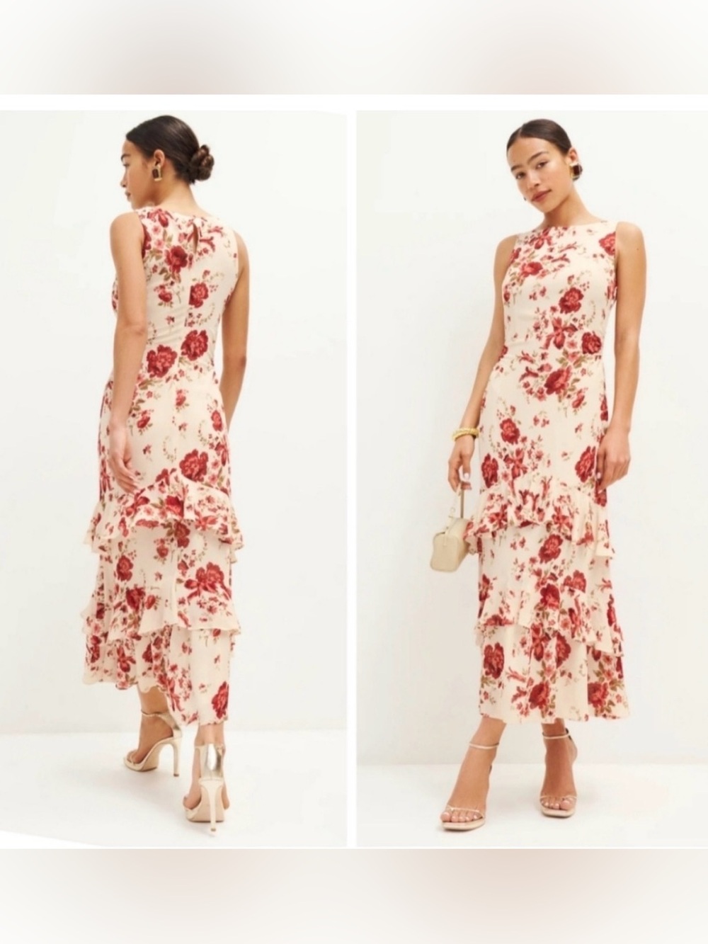 Reformation Magnus Dress In La Belle - Picture 5 of 9